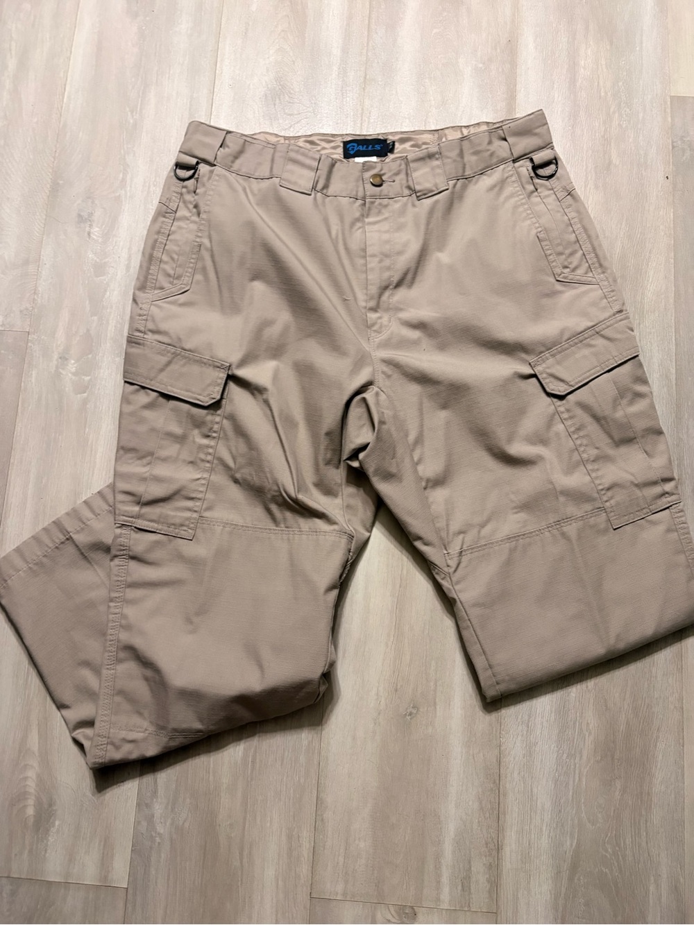 Men's Khaki Cargo Pants - Light Beige